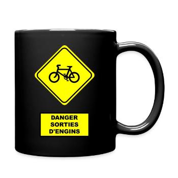 Fahrrad-Output-Maschinen - Tasse einfarbig - Schwarz - Rechts