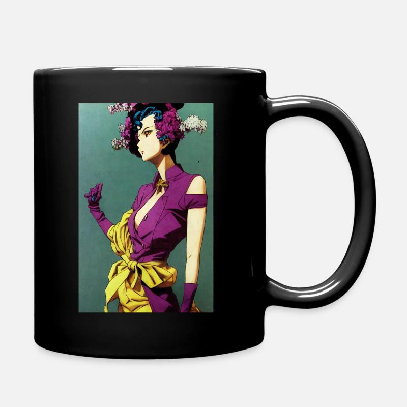 JoJos Anime - Tasse einfarbig - Schwarz