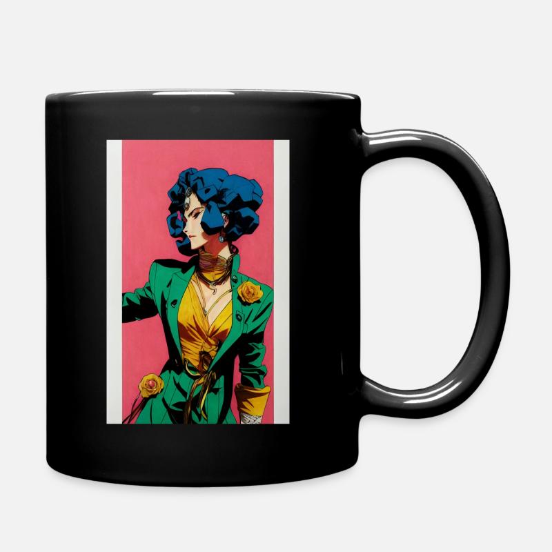 JoJos Anime - Tasse einfarbig - Schwarz