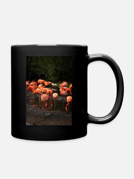 Flamant rose - Mug uni - noir