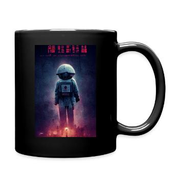 Japanese Film Poster Astronaut - Full Colour Mug - black - Right