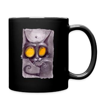 Seriennummer Cat 06 - Tasse einfarbig - Schwarz - Rechts