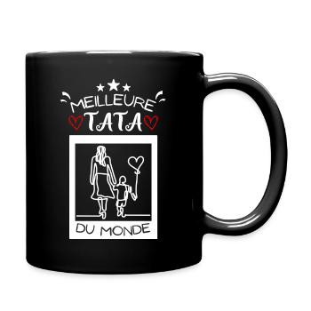 Tee shirt Meilleure ♥Tata♥ du monde idée cadeau - Mug uni - noir - Droite