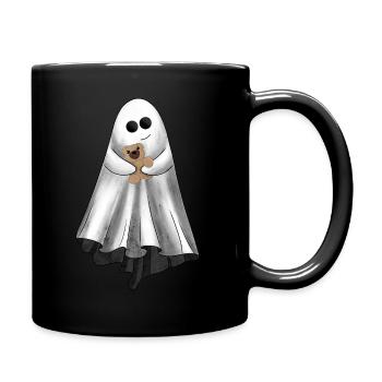 Süßer Geist mit Teddybär - Tasse einfarbig - Schwarz - Rechts