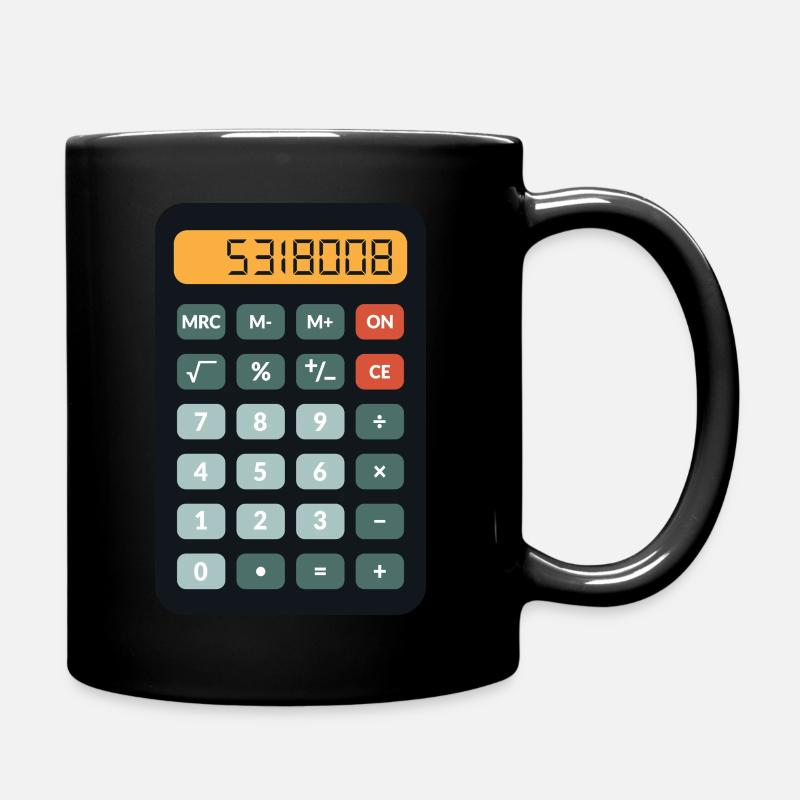 Calculatrice rétro 5318008 - Mug uni - noir