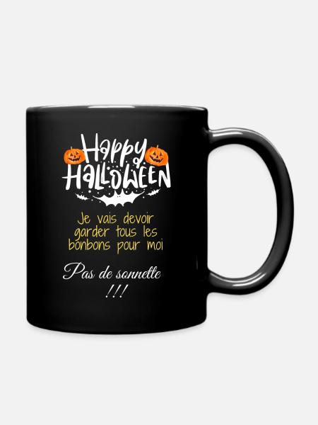 Halloween bonbons - Mug uni - noir