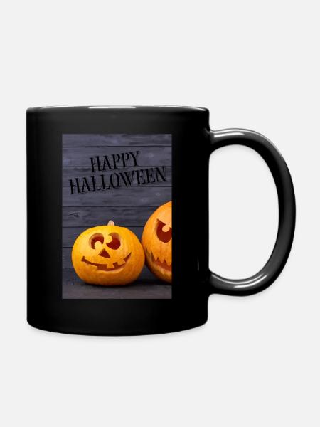 Happy Halloween - Tasse einfarbig - Schwarz