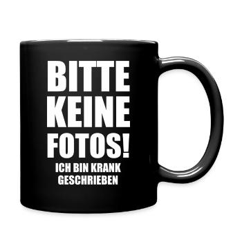 BITTE KEINE FOTOS WS - Tasse einfarbig - Schwarz - Rechts