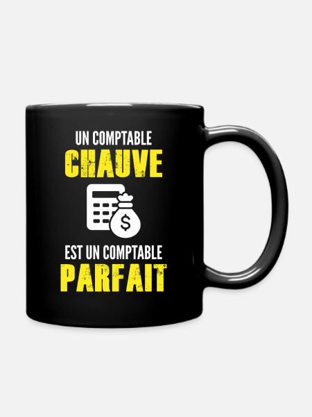 comptable chauve - comptable parfait - Mug uni - noir