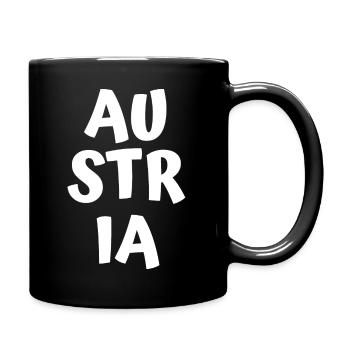 Autriche - Mug uni - noir - Droite