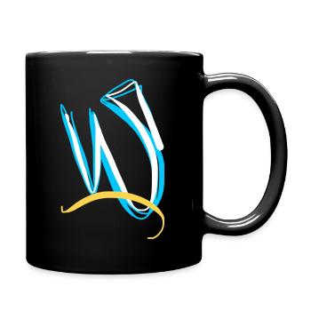 Funny W - Full Colour Mug - black - Right