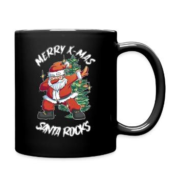 Police blanche du Père Noël Rock - Mug uni - noir - Droite