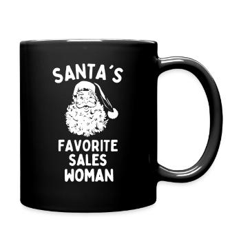 Vendeuse de Noël préférée des pères Noël drôle - Mug uni - noir - Droite