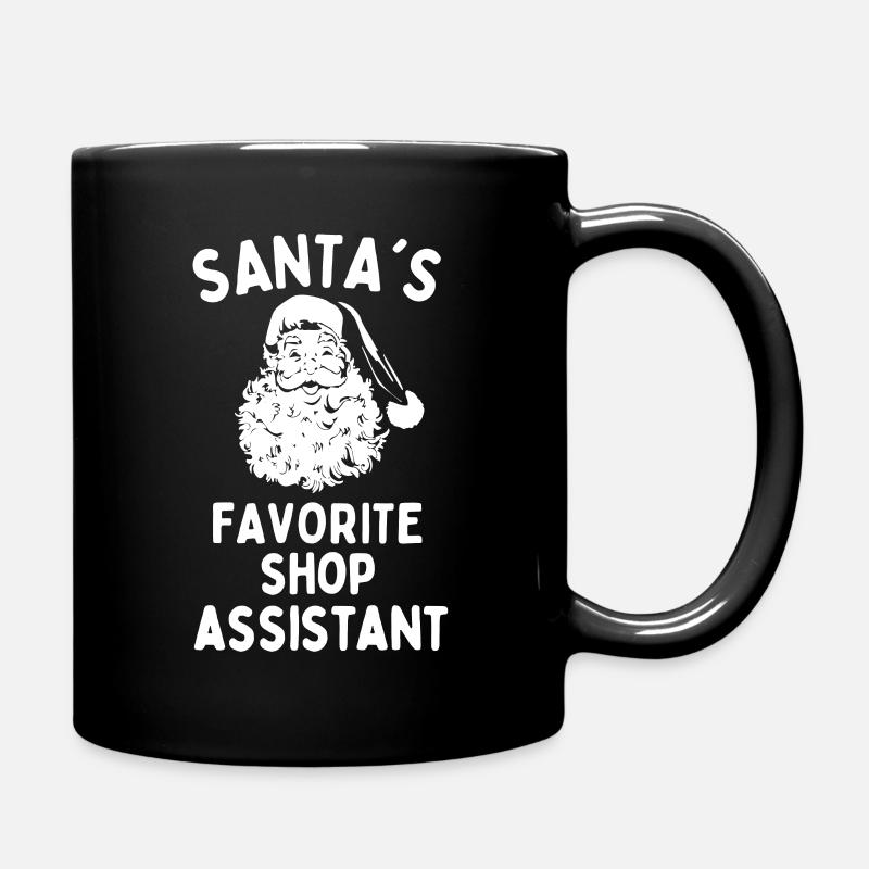 Les pères Noël préférés de votre vendeur disent Noël drôle - Mug uni - noir