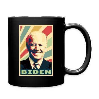Joe Biden Vintage Colors - Full Colour Mug - black - Right