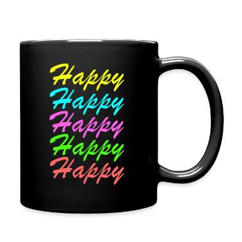 Happy Happy Happy Colors - Mug uni - noir - Droite
