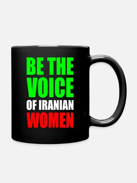 Be the voice of iranian women iran - Tasse einfarbig - Schwarz
