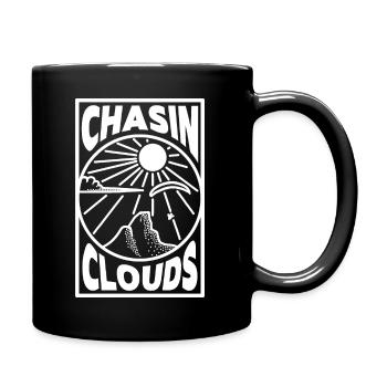 Chasin Clouds Paragliding Vector - Full Colour Mug - black - Right