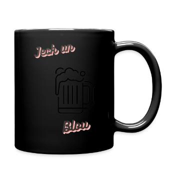 karneval Jeck un Blou - Tasse einfarbig - Schwarz - Rechts