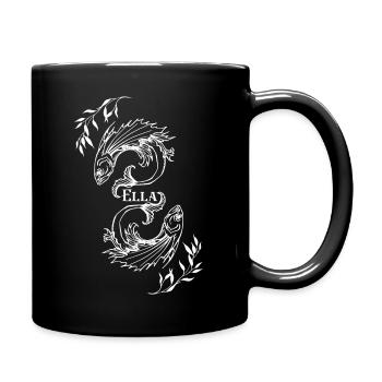 Astrological sign Pisces Ella - Full Colour Mug - black - Right