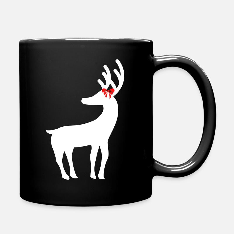 Renne avec arc - Mug uni - noir