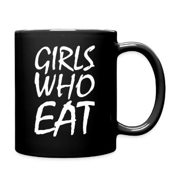 Girls who eat - Full Colour Mug - black - Right