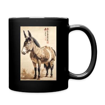 Donkey Ukiyo - Full Colour Mug - black - Right