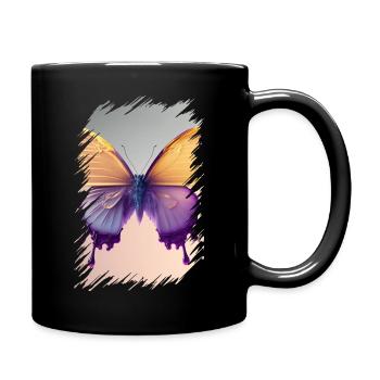 Melting butterfly - Full Colour Mug - black - Right