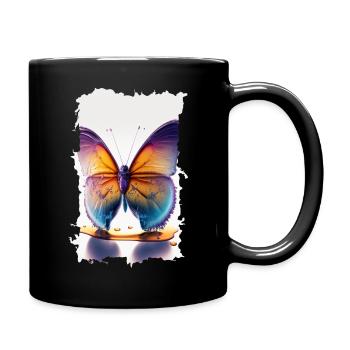 Papillon Fondant - Mug uni - noir - Droite