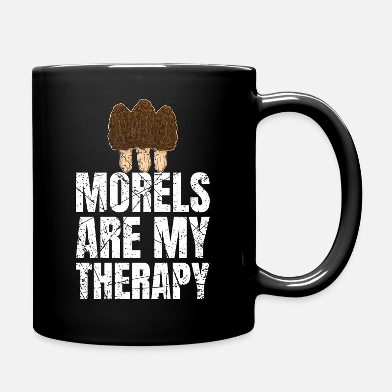 Les morilles sont mes cueilleurs de champignons de morilles de thérapie - Mug uni - noir