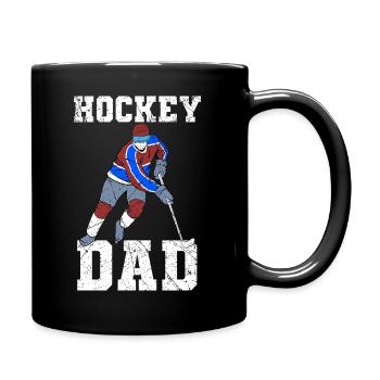 Hockey Dad Eishockey - Tasse einfarbig - Schwarz - Rechts