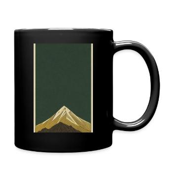 Mountain Vibes 5 - Full Colour Mug - black - Right
