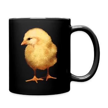 poussin - Mug uni - noir - Droite