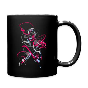 Abstract - Full Colour Mug - black - Right
