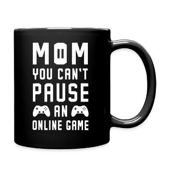 Funny Video Games Quote Online Game - Full Colour Mug - black - Right