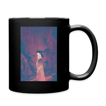 Bezaubernde Geisha - Tasse einfarbig - Schwarz - Rechts