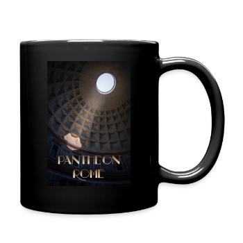 Pantheon Rom - Tasse einfarbig - Schwarz - Rechts