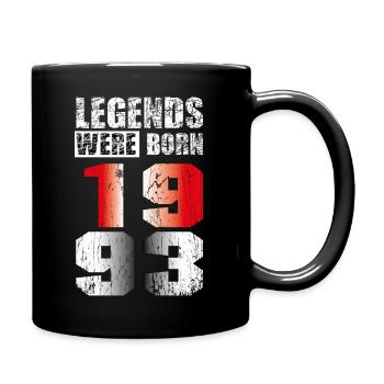 Geburtstag 30 Mann Frau Legends were born 1993 - Tasse einfarbig - Schwarz - Rechts