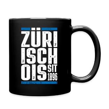 Züri isch öis - Tasse einfarbig - Schwarz - Rechts