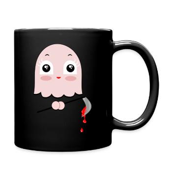 süße KillerQualle *** - Tasse einfarbig - Schwarz - Rechts