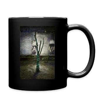 Turquoise tree - Full Colour Mug - black - Right