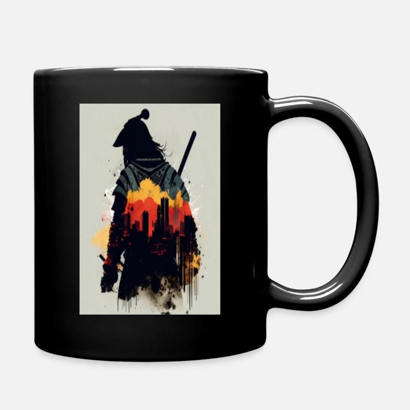 Samurai im Wahn - Tasse einfarbig - Schwarz