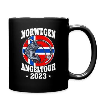 Norwegen Angeltour 2023 - Tasse einfarbig - Schwarz - Rechts