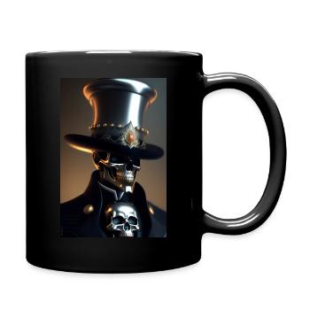 Totenkopf - Tasse einfarbig - Schwarz - Rechts