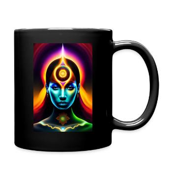 Spirit Mensch - Tasse einfarbig - Schwarz - Rechts