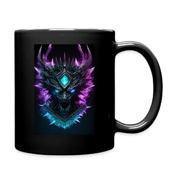 König der Finsterniss - Tasse einfarbig - Schwarz - Rechts