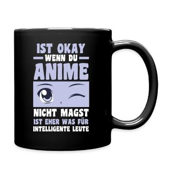 Anime - Tasse einfarbig - Schwarz - Rechts