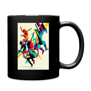 Hiphop bboying Dance - Tasse einfarbig - Schwarz - Rechts