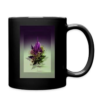 Cannabis Pflanze | 420 Weed Marijuana - Tasse einfarbig - Schwarz - Rechts