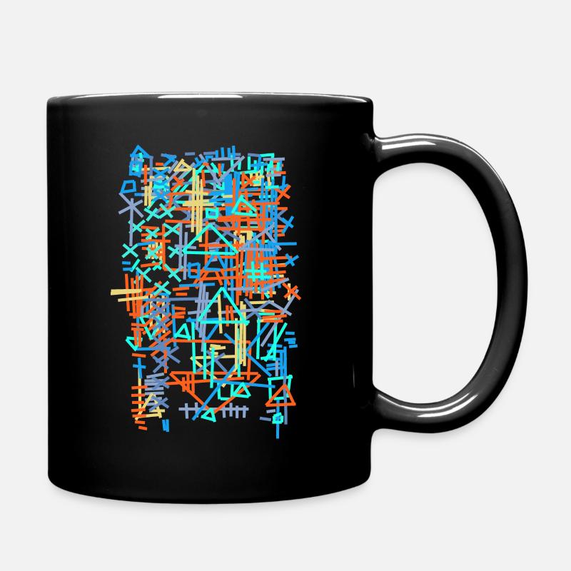 Muster / Bauhaus -Teppich - Tasse einfarbig - Schwarz